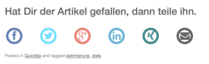 Social Sharing Buttons für onPage SEO