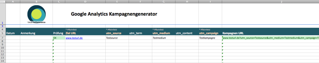 Google Analytics Kampagnenlink Generator