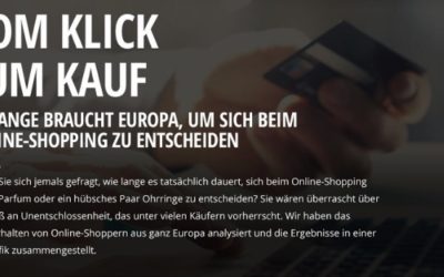 [Infografik] – Vom Klick zum Kauf – So lange braucht Europa, um sich beim Online-Shopping zu entscheiden